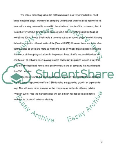 The Marketing Role in a CSR Company