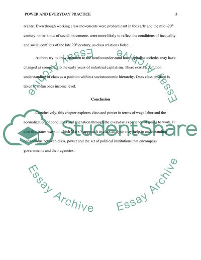 Summary for Chapter 6 in the Power and Everyday Practice