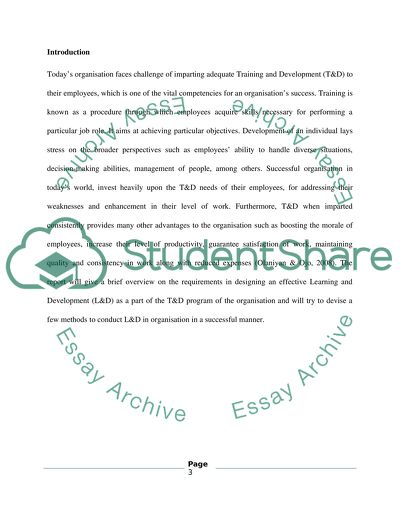 Meeting Organizational Development Needs