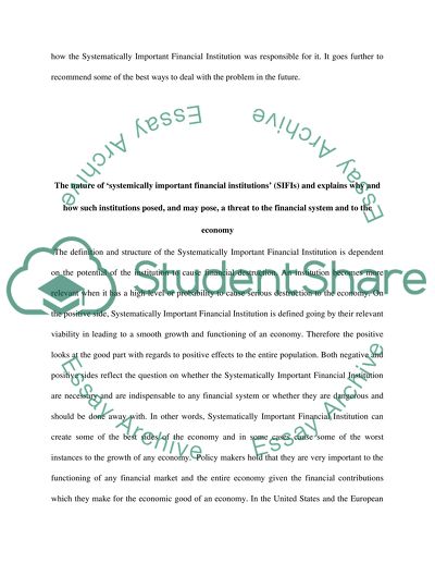 Managing Systemically Important Financial Institutions