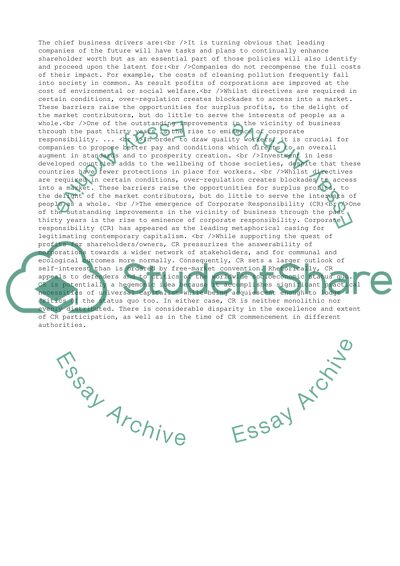 Building Principles for the Development of Business