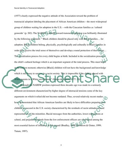 PsychologyTransacial Adoption