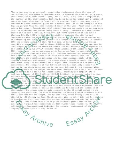 Boots Group Strategy