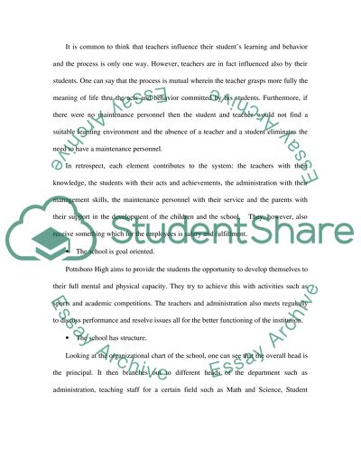 The School as a Social System and the Application of Theories