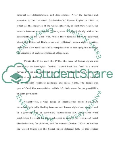 International Relations Theory Human Rights Formal