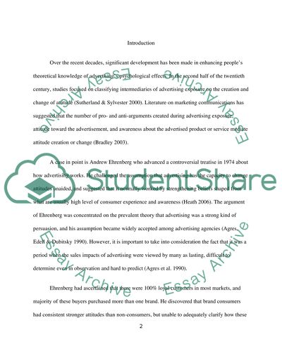 Strong versus Weak Advertising Theory