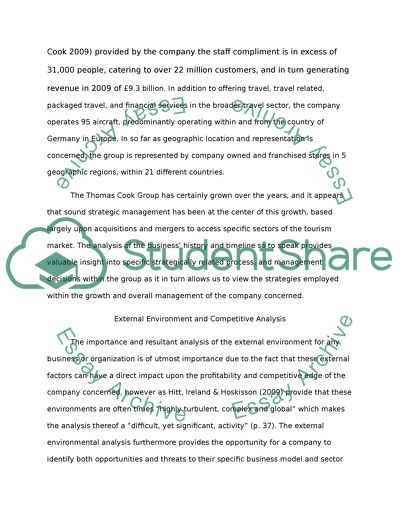 Strategic Management Analysis