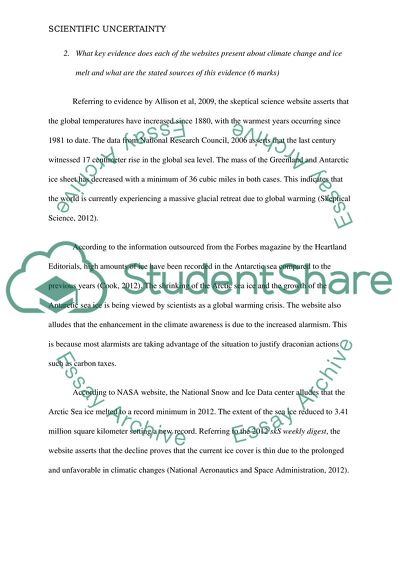 Scientific Uncertainty