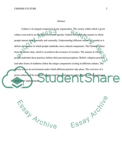 Chinese Culture Principle