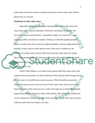 White Collar Crime and the Public View of These Crimes