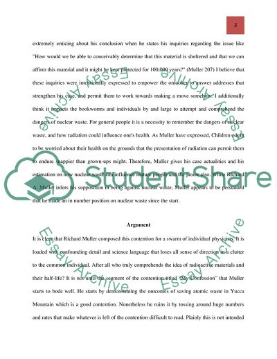 Nuclear Waste by Richard Muller