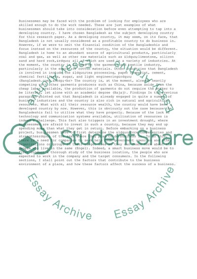 Making Business in Bangladesh: Macys