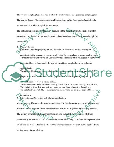 The System of Care for Individuals With a Stroke