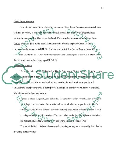 The Distinction Between Pornography and Obscenity