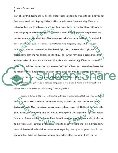 Methods of Dispute Resolution