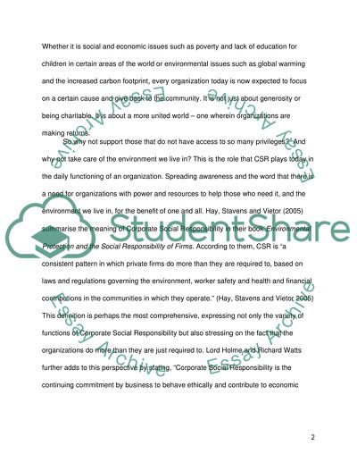 Corporate Social Responsibility in the Public Sector