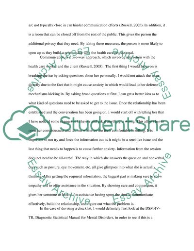 AS Unit F911- Communication in care settings