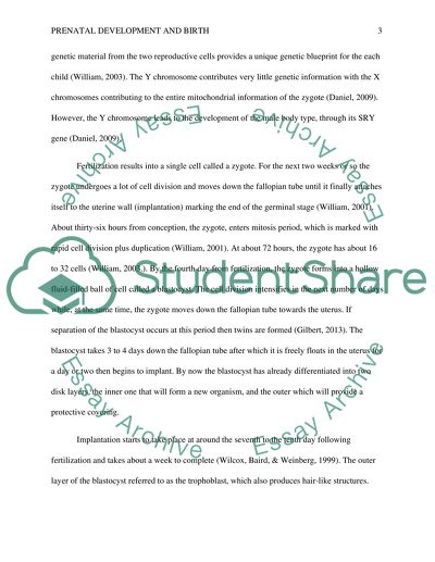 Prenatal Development and Birth Analysis