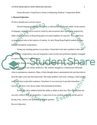 Using Process Drama in Enhancing Students Composition Skills