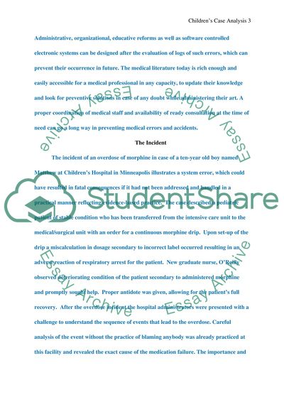 Overdose of Morphine