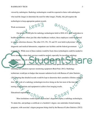 Radiology Technologist