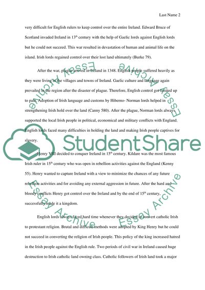 Irish and Early American Differences