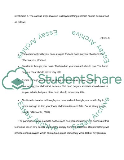 BHS 400 STRESS MANAGEMENT (Module 3-SLP)