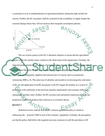 The Common Agricultural Policy of the European Union