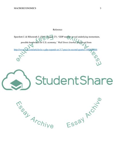 Macroeconomics: the GDP