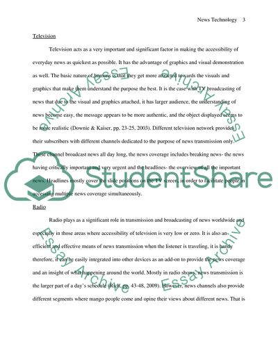 Future of Technology Involved in the Broadcasting of News