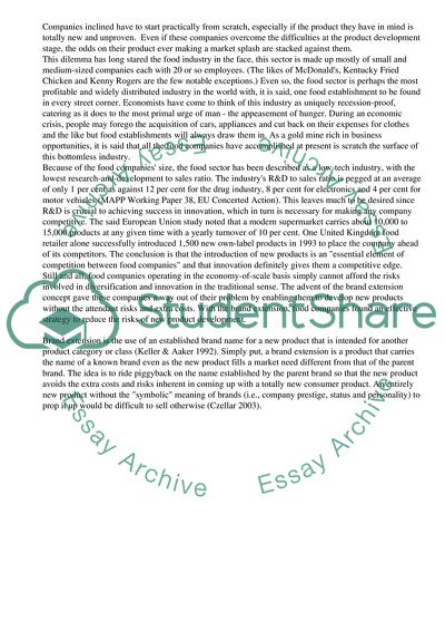 Brand Extension as a Strategy for Reducing Risks