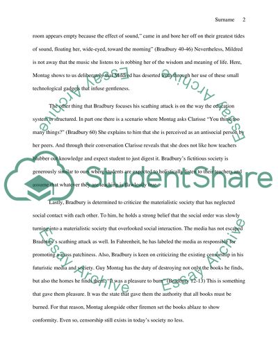 Bradburys Fahrenheit 451