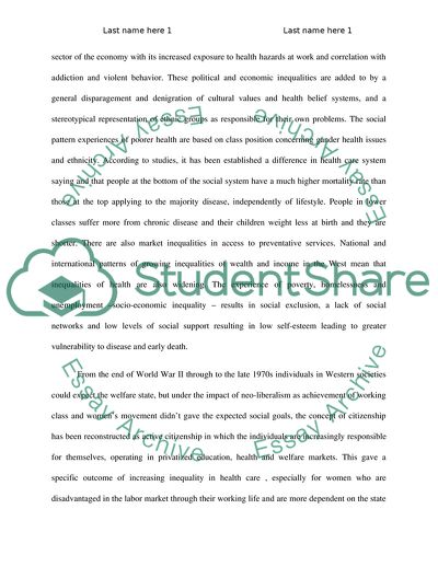 Sociological Explanations for Inequalities in Health Care