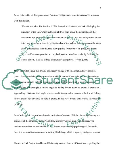 The Architecture of Sleep and the Function of Dreams