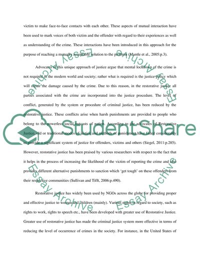 Does Restorative Justice Prevent Crime