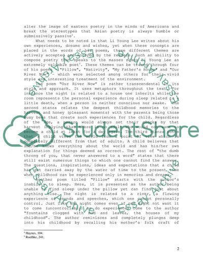 Poems of Li Young-Lee