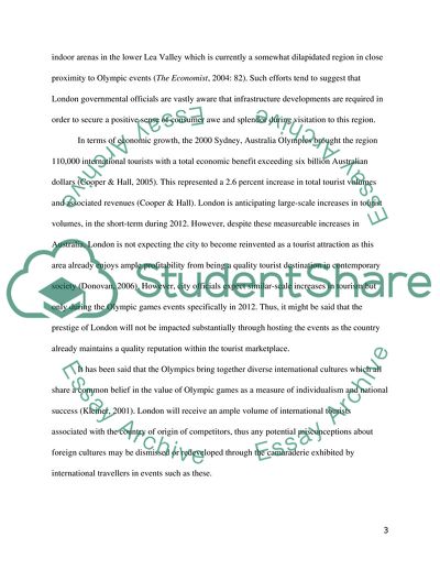 London as Olympic Games Host in 2012