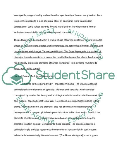 The Glass Menagerie by Tennessee Williams