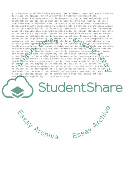 Main Aspects of House of Tata