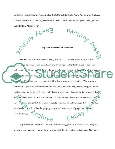 Feminism in the Light of Feminist Narratives