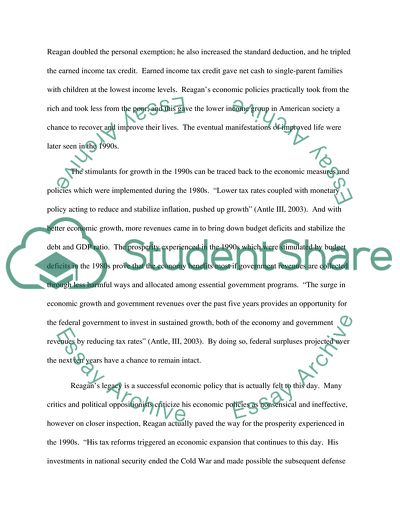 How the Deficits of the 1980s Contributed to the Prosperity of the 1990s