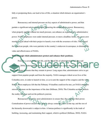 Administrative Power