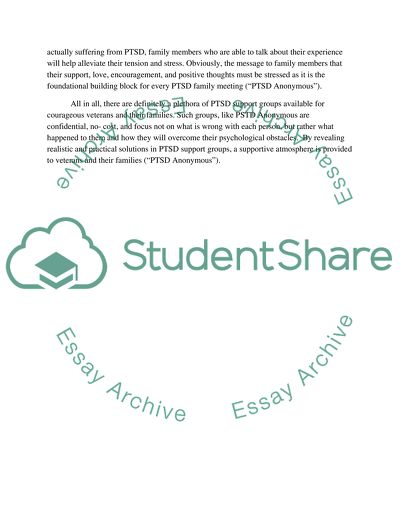 Process and Structure of starting a PTSD Suppport Group