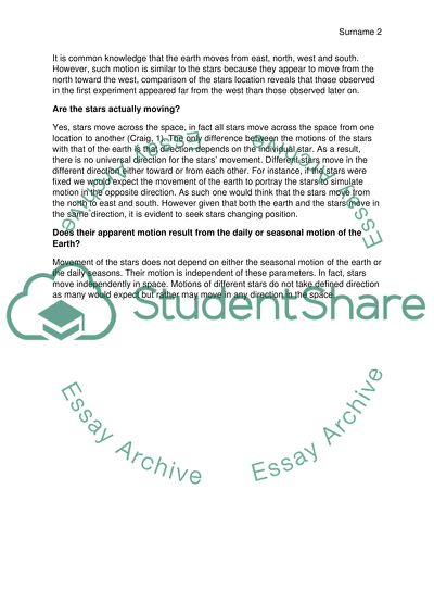 Experiment #1 North Circumpolar Motion of Stars