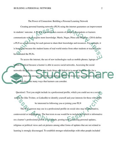 Building a Personal Learning Network