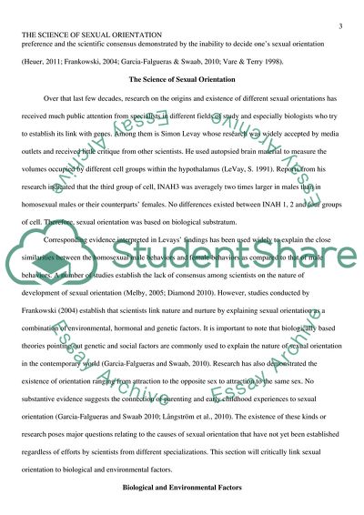 The Science of Sexual Orientation