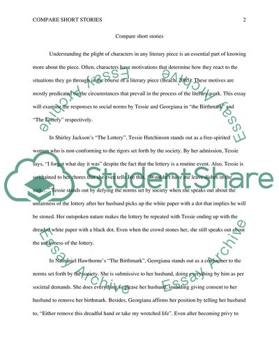 Compare short stories