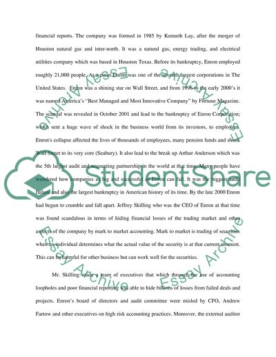 Corporate Financial Scandals