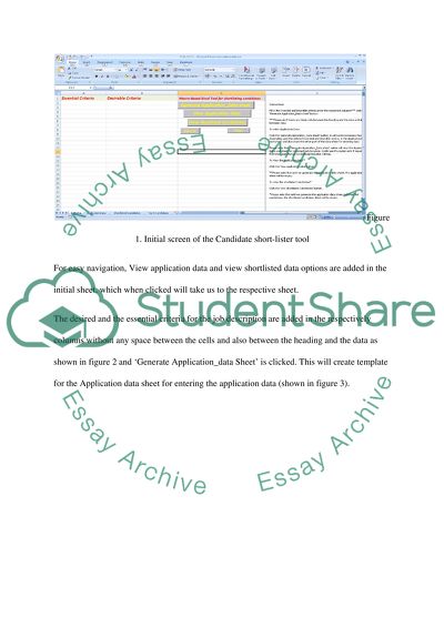 Excel-Based Candidate Short-Lister