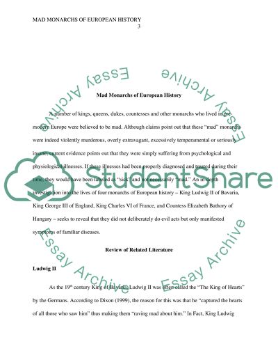 Mad Monarchs of European History